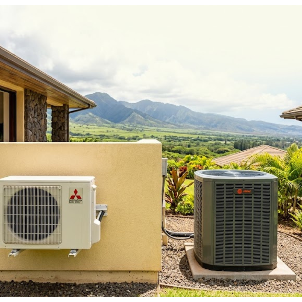 Mini Split AC System vs Central Air on Maui